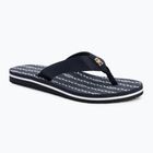 Flip-Flops Damen Tommy Hilfiger Chain Print Beach Sandal space blue