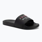 Badeschlappen Schlappen Herren Tommy Hilfiger Flags Pool Slide black