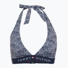 Bikini-Oberteil Tommy Hilfiger Halter Rp Print illustrated wave dark night navy