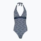 Badeanzug Damen Tommy Hilfiger Halter One Piece Rp Print illustrated wave dark night navy