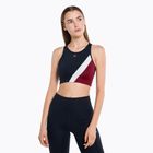 Tommy Hilfiger Mid Intensity Rwb Colour-Block blauer Fitness-BH