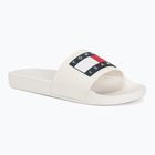 Tommy Jeans Flag Pool Slide Ess ecru Damen-Flip-Flops