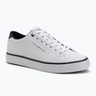 Tommy Hilfiger Herren Turnschuhe Th Hi Vulc Core Low Leather Ess YBS weiß