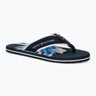 Herren Tommy Hilfiger Palm Print Beach Sandale Wüste Himmel Flip Flops