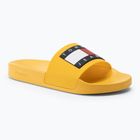 Herren Tommy Jeans Pool Slide Ess warme gelbe Flip-Flops