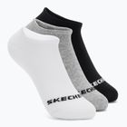 Kindersocken SKECHERS Non Terry No Show 3 Paar white/grey