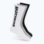 Socken SKECHERS Terry Crew 1/2 3 pack grey/black