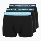 Herren-Boxershorts KARL LAGERFELD Logo Trunk Colorband 3er-Pack dark sea/indigo/blue