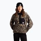 Fleecejacke für Damen Protest PRTJosey 1/4 Button bamboobeige
