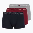 Tommy Hilfiger Herren Boxershorts UM0UM03521 3 Paar Desert Sky/Mid Grey Heather/Rot