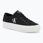 Calvin Klein Damen Turnschuhe YW0YW01763 Vulc Flatform Low Cv MG schwarz/hellweiß