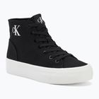 Calvin Klein Damen Turnschuhe YW0YW01764 Vulc Flatform Mid Cv Mg schwarz/hellweiß