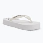 Damen Calvin Klein YW0YW01830 Strand Sandale Flatform Tpu hell weiß/schwarz flip flops