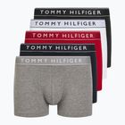 Tommy Hilfiger Herren Boxershorts UM0UM03679 5 Paar weiß/mittelrot/Wüstenhimmel/mittelgrau/schwarz