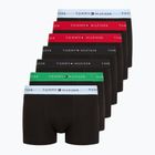 Tommy Hilfiger Herren Boxershorts Repeat Logo Trunks 7 Paar Breezy Blau/Premium Grün/Premium Rot/Schwarz