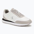 Damenschuhe Calvin Klein YW0YW01942 Retro Runner Lace Up Leather MG bright white/chateau