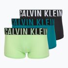 Boxershorts Calvin Klein 000NB3775A Trunk 3er-Pack black/teal breeze/forest freeze