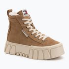 Tommy Jeans Damenschuhe Vulc Flatform Suede Wl bronze twist