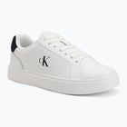 Herren Schuhe Calvin Klein YM0YM01435 Classic Cupsole Laceup Leather bright white/navy
