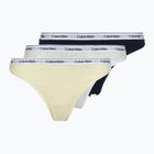 Damenstrings Calvin Klein LV00QD5209 Thong 3 pairs shoreline/snow heather/pear sorbe