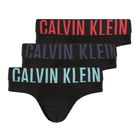 Herren-Slips Calvin Klein 000NB3610A Hip Brief 3 pairs black w/ombre blue logo/black w/c