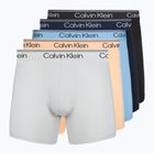 Herrenboxershorts Calvin Klein LV00NB4413 Brief 5 pairs light cast/shoreline/peach bliss/bl