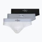 Herren-Slips Calvin Klein LV00NB4471 Hip Brief 3 pairs black/misty grey/white