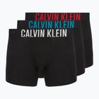 Boxershorts Calvin Klein 000NB3609A Boxer Brief 3 pairs black w/oatmeal logo/black w/age