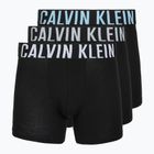 Boxershorts Calvin Klein 000NB3609A Boxer Brief 3 pairs black w/harbor mist logo/black w