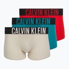 Boxershorts Calvin Klein 000NB3609A Boxer Brief 3 pairs oatmeal/aged redwood/bright turquoise