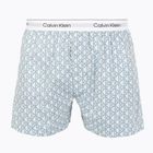 Boxershorts Calvin Klein LV00NM2831 Boxer Trad icon cotton emblem chalk/gulf blue