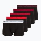 Herrenboxershorts Tommy Hilfiger Trunk WB 5 pairs rs ju/fr rd/md mr/white/dp brg