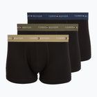 Herrenboxershorts Tommy Hilfiger Trunk WB 3 pairs army green/wdg blue/ptch blue