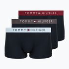 Herrenboxershorts Tommy Hilfiger Trunk WB 3 pairs dark ash/brzy blue/rouge