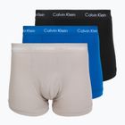 Herren-Boxershorts Calvin Klein 0000U2662G Trunk 3 pairs classic blue/porpoise/black