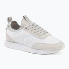 Herren Schuhe Calvin Klein YM0YM01414 Retro Runner Sock Laceup Mix mat bright white/light grey