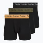 Herrenboxershorts Calvin Klein LV00NB4410 Brief black w/bronze flash wb/black/oliv