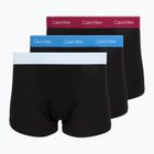Herrenboxershorts Calvin Klein LV00NB4286 Relaxed Fit Trunk black bodies w/ poseidon blue/plein