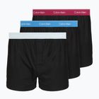 Herrenboxershorts Calvin Klein LV00NB4267 Boxer Slim black bodies w/ poseidon blue/plein