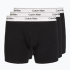 Herrenboxershorts Calvin Klein LV00NB4731 Boxer Brief black w/ silver haze wbs