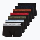 Herrenboxershorts Tommy Hilfiger Trunk WB 7 pack black/whit/lava/sky blue/navy blue/ter red/ut ol
