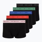 Herrenboxershorts Tommy Hilfiger Trunk WB 5 pack black/fr red/bon pk/als green/no blue