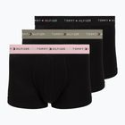 Herrenboxershorts Tommy Hilfiger Trunk WB 3 pack utility sage/black/bonita pink