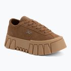 Damen-Schuhe Tommy Jeans Platform Sneaker Suede warm khaki