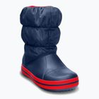Crocs Winter Puff Kinder Schneestiefel navy/rot