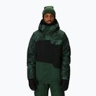 Herren Snowboardjacke 686 Geo Insulated moss green colorblock