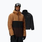 Herren-Snowboardjacke 686 Smarty 3IN1 Form caramel colorblock