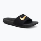Kinder-Slides Nike Kawa black/metallic gold