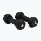 adidas Kurzhanteln 2x1 kg schwarz ADWT-10001