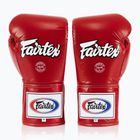 Fairtex Pro Wettbewerb Boxhandschuhe Locked Thumb Leder rot